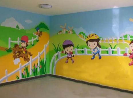 永康幼儿园墙体彩绘制作流程及注意事项
